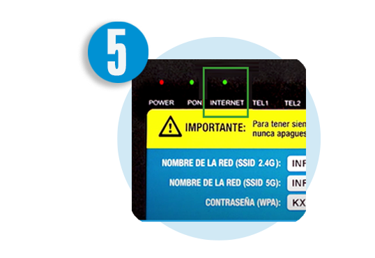 Paso 5. Verifica el módem.